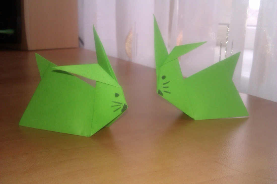 Мастер-класс по изготовлению оригами-зайца
